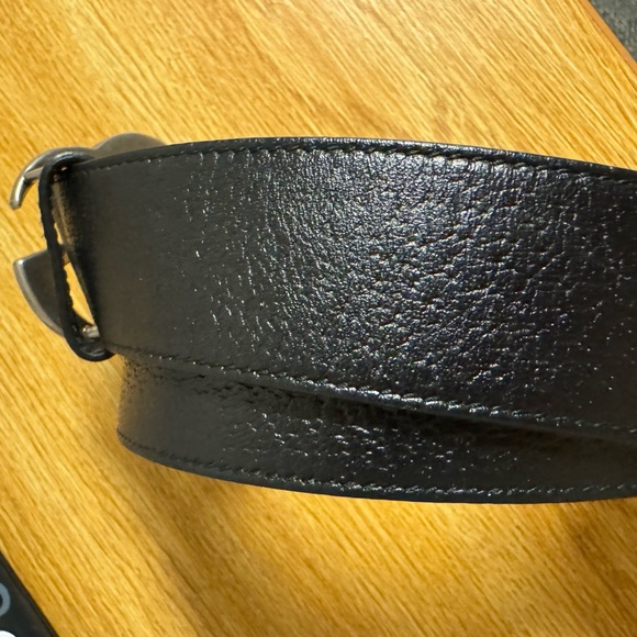 black wide silver gucci belt size 85 - Picture 5 of 5